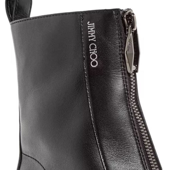 JIMMY CHOO WOMEN'S EUGENIE 80 BLOCK HEEL BOOTIES - Picture 2 of 7